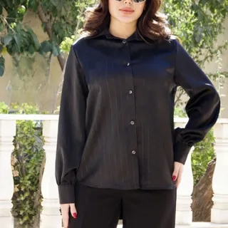 شومیز ساتن مشکی