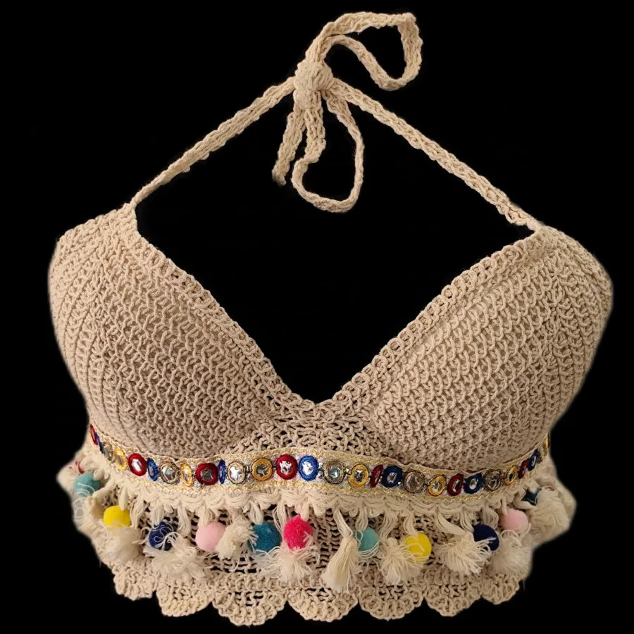 نیم تنه مکرومه سنتی