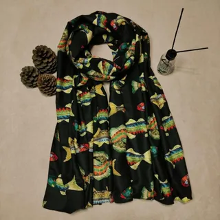 شال پاییزه نخ کجراه ماهی