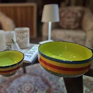 دوعدد کاسه دست ساز