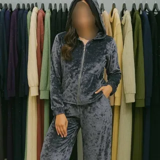 ست شلوار سویشرت جنس مخمل