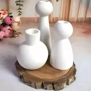 قالب جا شمعی قلمی سه تایی