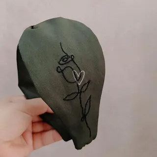 تل گل دوزی با طرح مینیمال