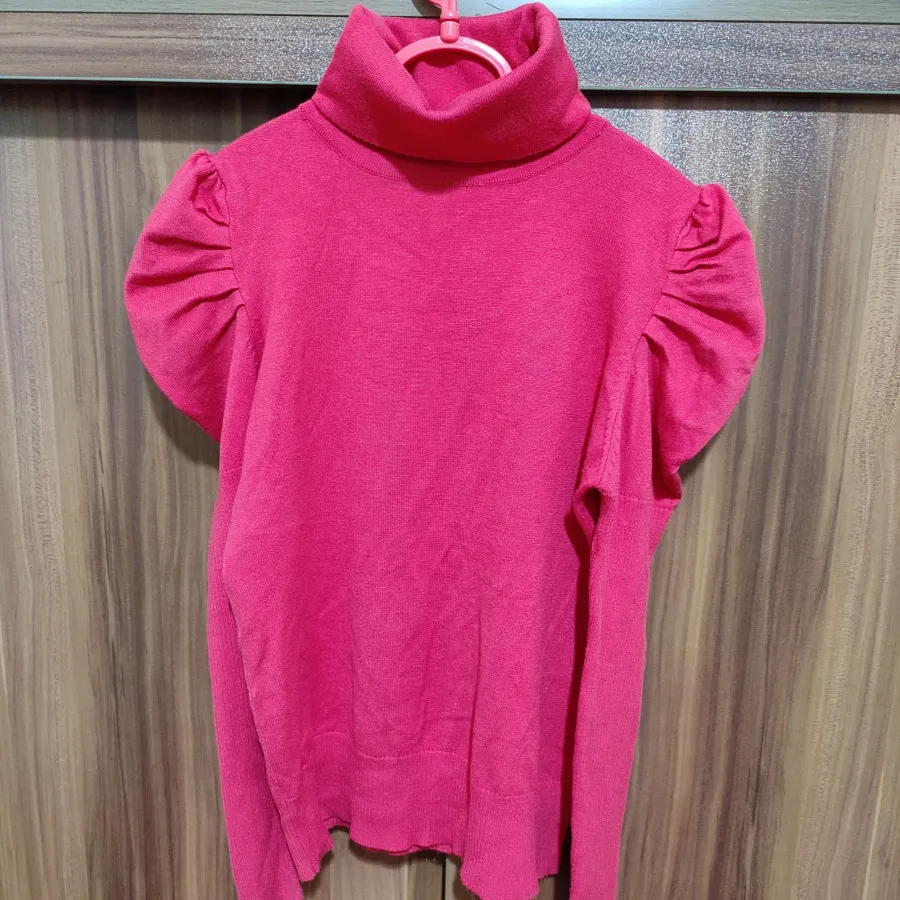 یقه اسکی آستین پفکی