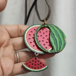 گردنبند یلدایی هندوانه