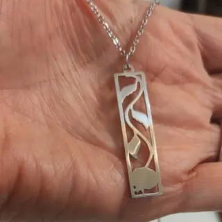 گردنبند انار یلدایی استیل