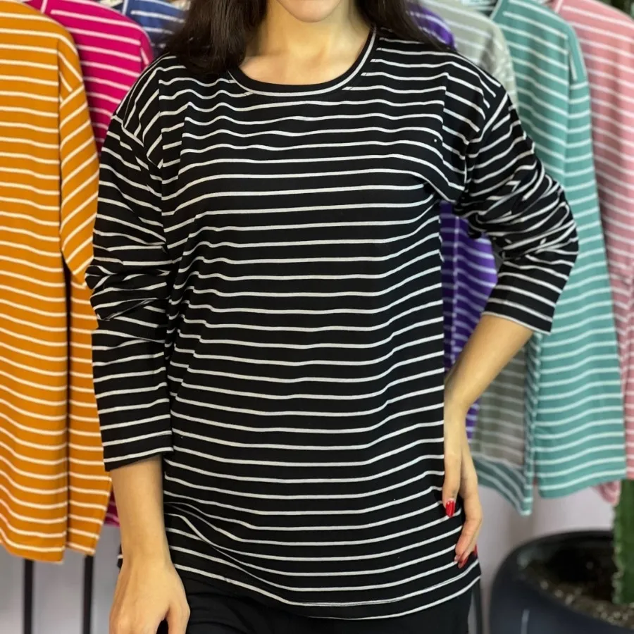 بلوز راه راه پنبه