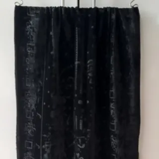 شال مخمل  مشکی