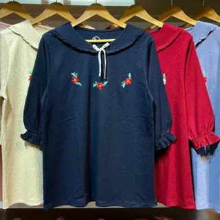 بلوز گلدوزی یقه ب ب