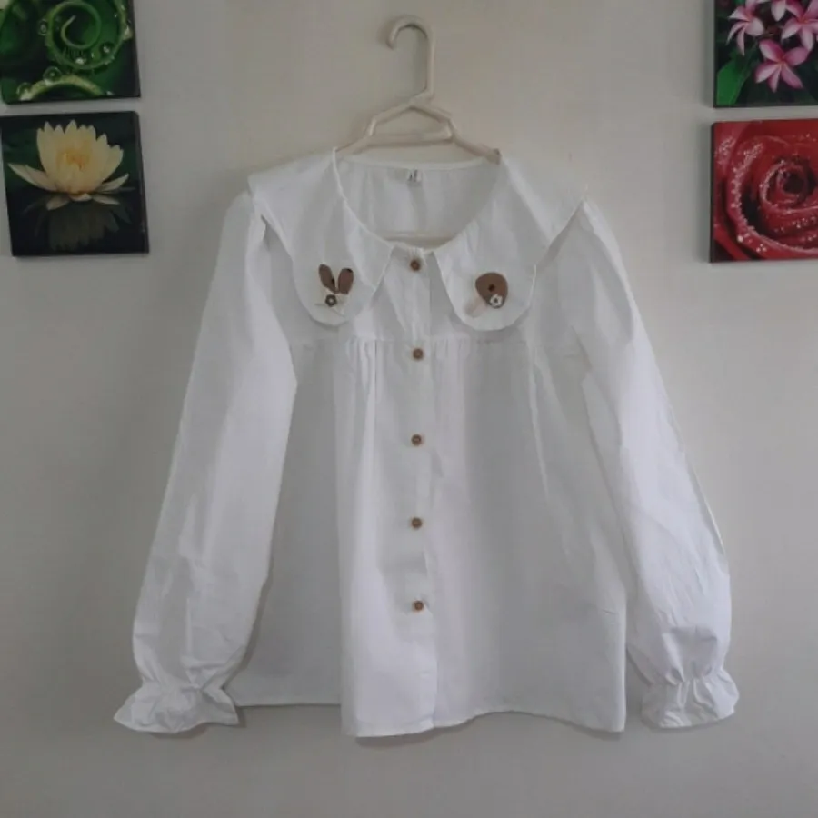 شومیز سفید عروسکی