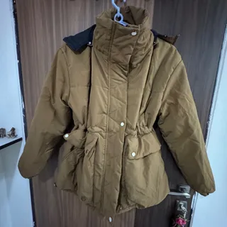 کاپشن خاکی قهوه ای