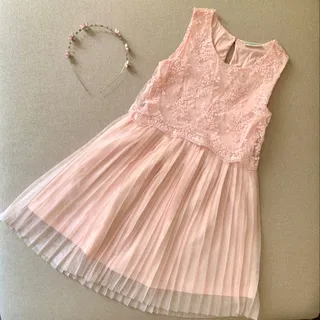 پیراهن دانتل و تور ال سی