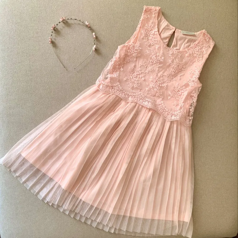 پیراهن دانتل و تور ال سی