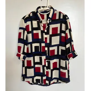 شومیز حریر طرح دار