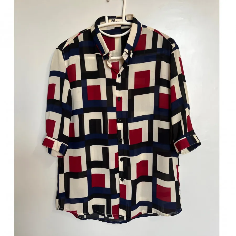 شومیز حریر طرح دار