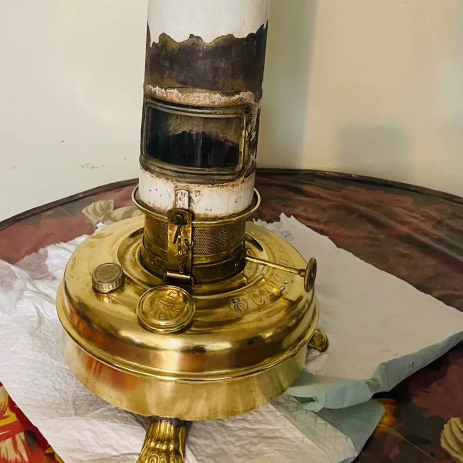 چراغ نفتی انتیک کالر فیکس