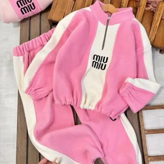هودی نیم زیپ و شلوار miu