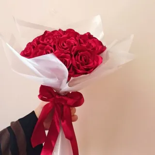 دسته گل روبانی عمده و تک