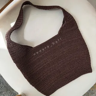 کیف مکرومه کتان