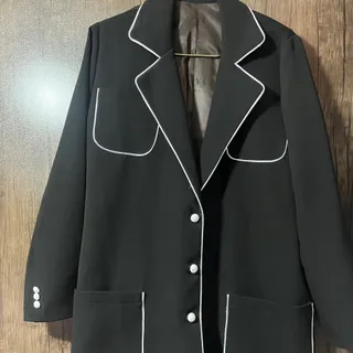 کت استردار مشکی و سفید