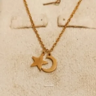 گردنبند رنگ ثابت کپی طلا