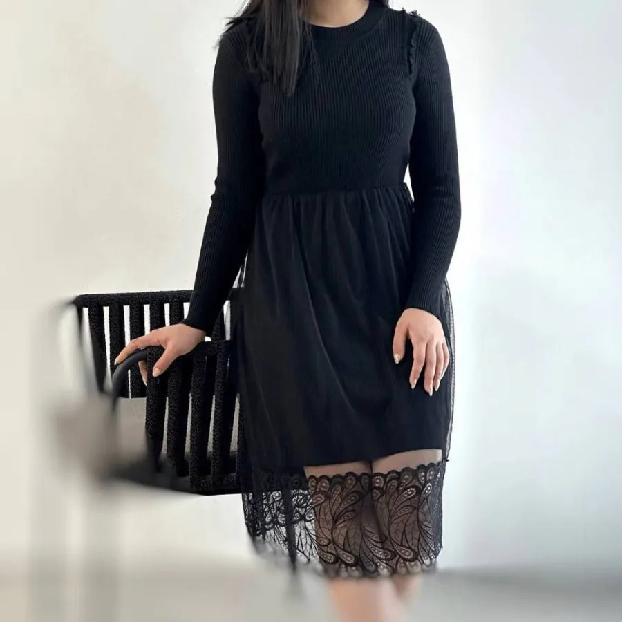 پیراهن بافت بلند گرم