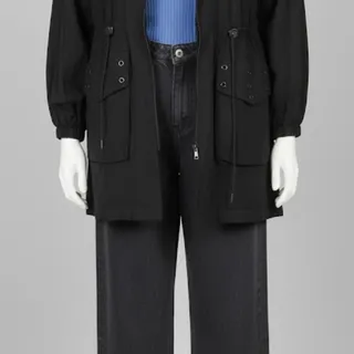 شلوار نیم بگ ذغالی