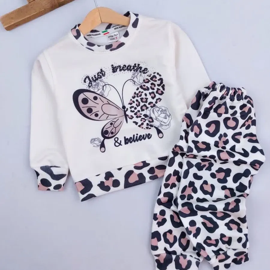 بلوز شلوار پروانه ی پلنگی