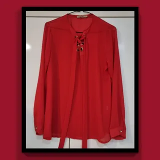 بلوز قرمز حریر یلدایی