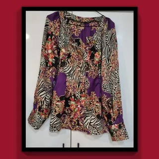 بلوز طرح دار شیک