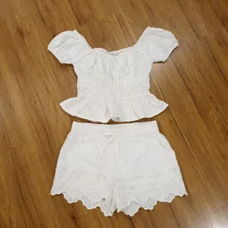 ست بلوز و شلوارک کتان