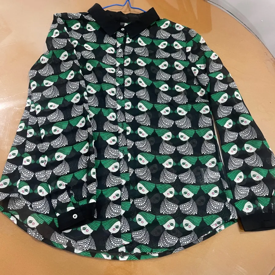 شومیز حریر طرحدار شیک