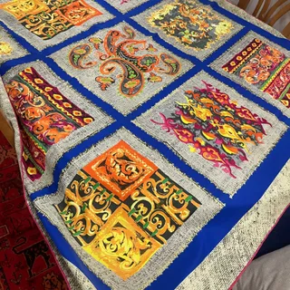 روسری بزرگ ساتن ابریشم نو