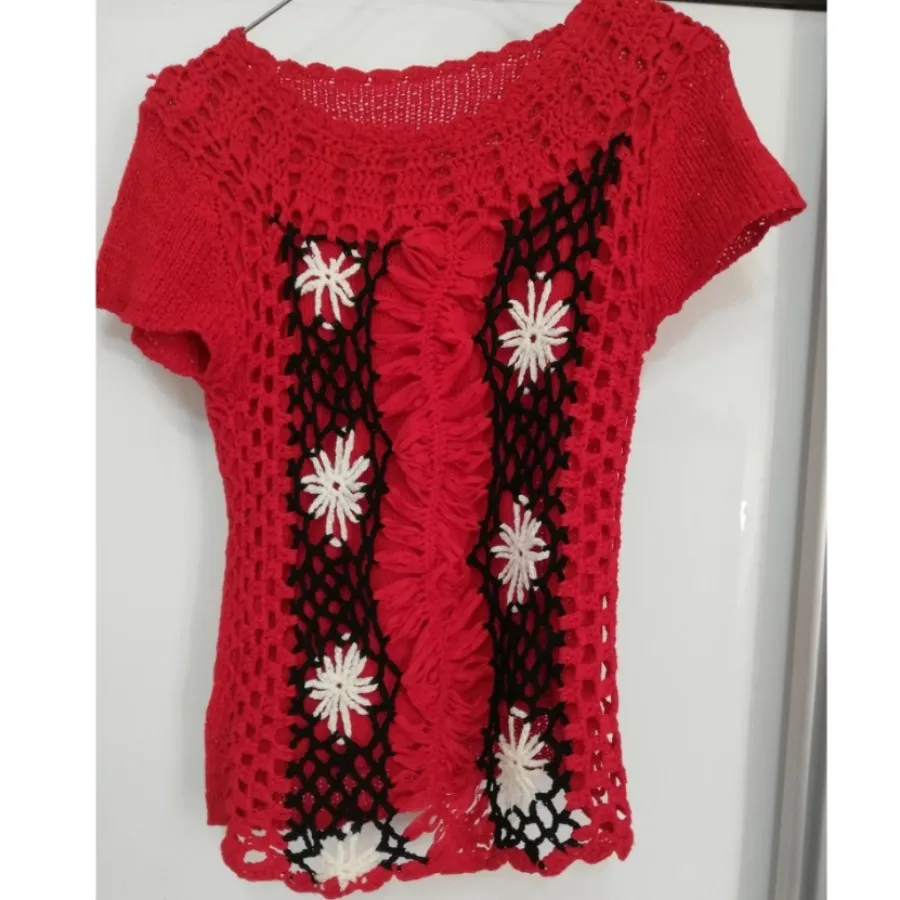 بلوز قلاب بافی ،بافت