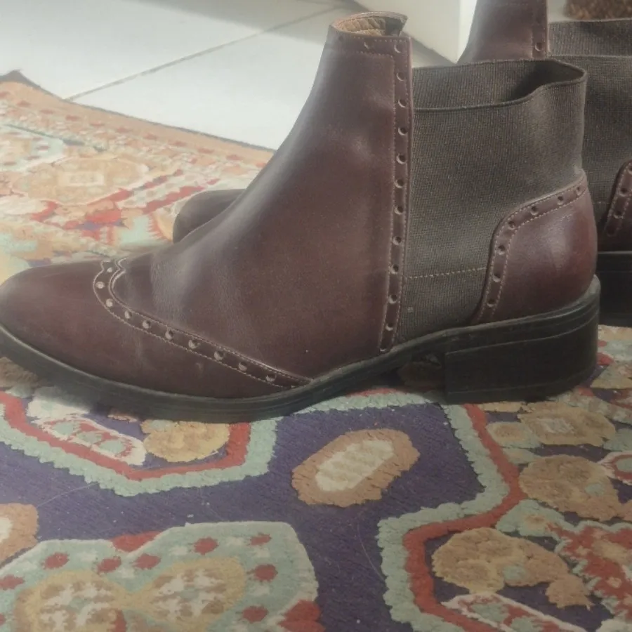 کفش نیم بوت چرم