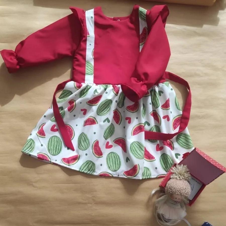 پیراهن هندونه ای