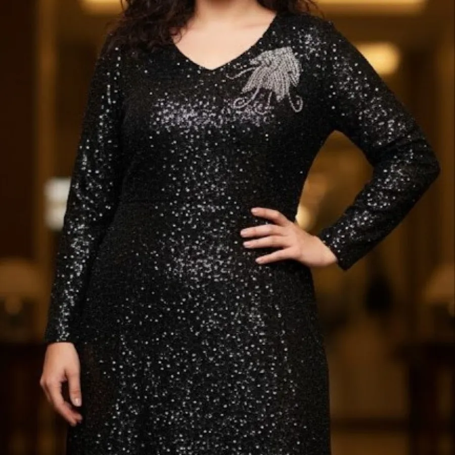 لباس مجلسی تمام پولک .