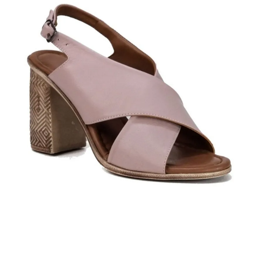 صندل چرم صورتی ترک سایز38