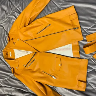 کت چرم طرح زارا