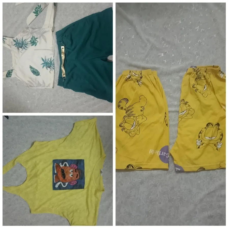 تاپ شلوارک شورت نخی