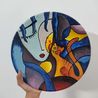 بشقاب بزرگ دیوارکوب