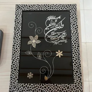 تابلو گل نقره