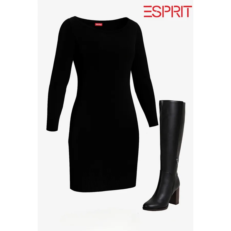 پیراهن بلند مشکیEsprit