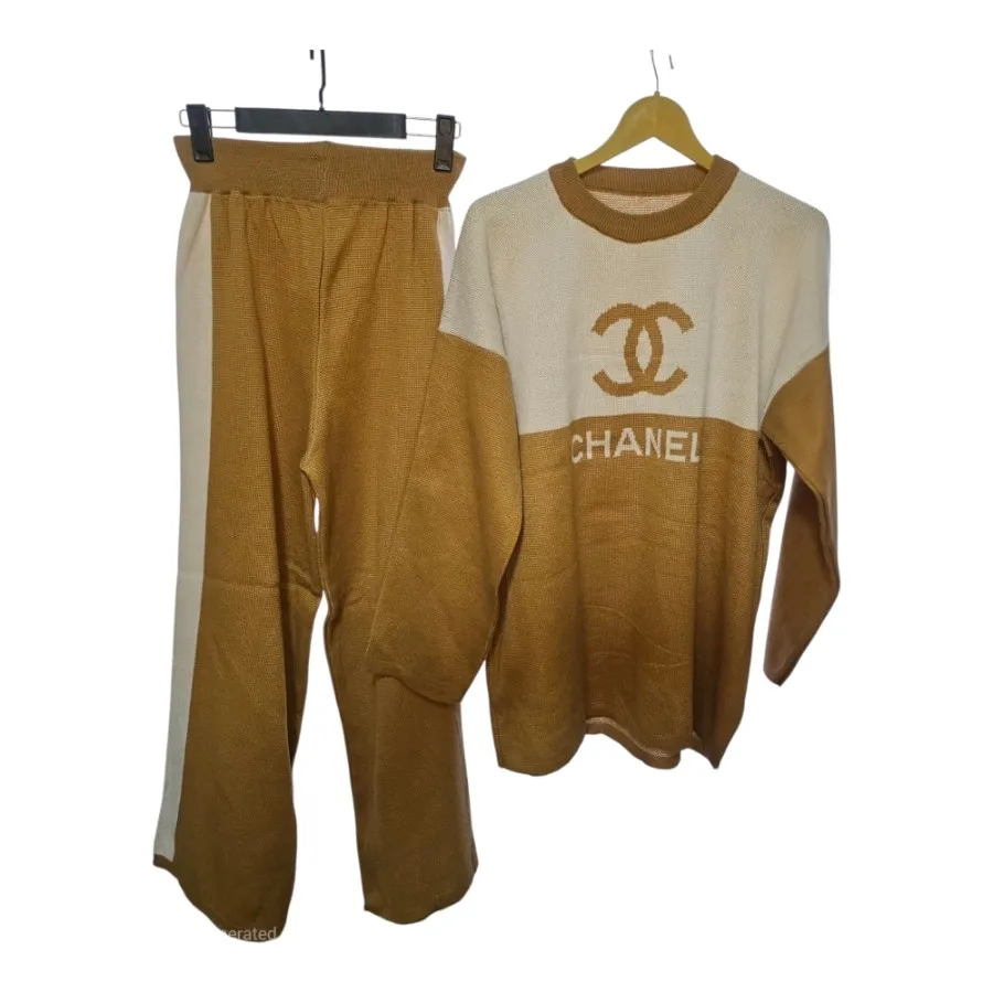 ست بافت شومیز و شلوار چنل