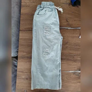 شلوار جین  نیم بگ دخترانه