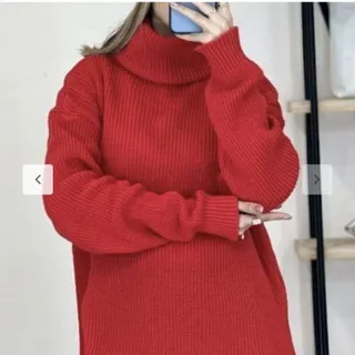 بلوز بافت زنانه یقه اسکی