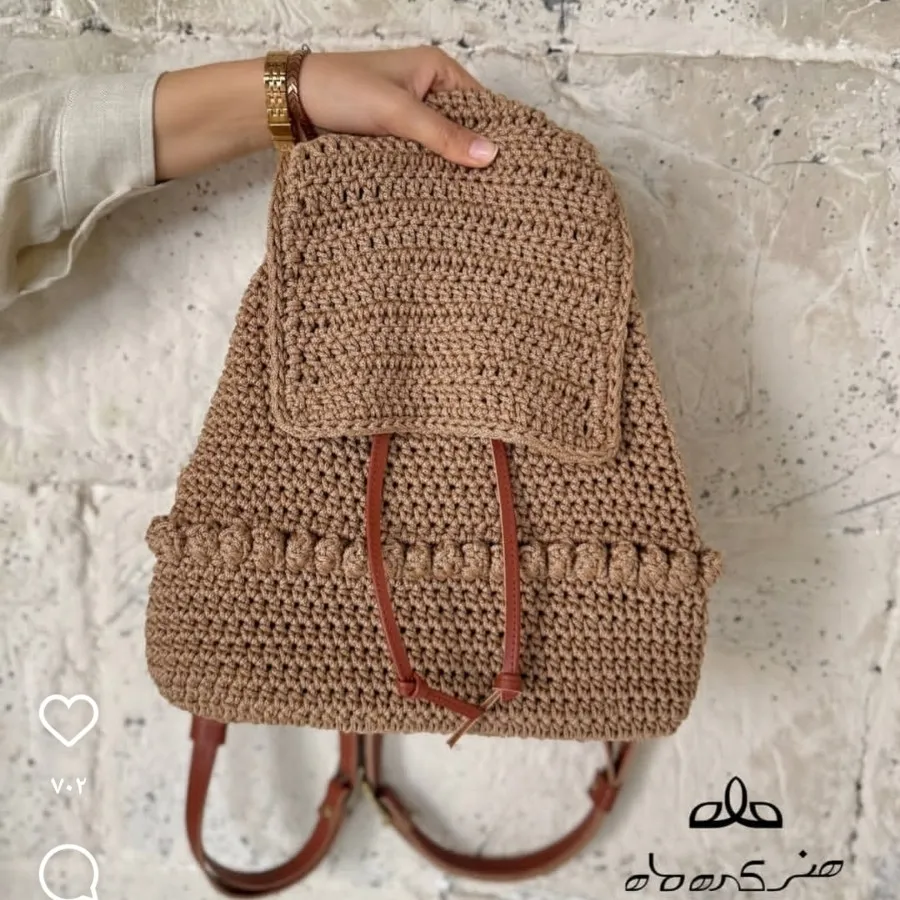 کوله پشتی مکرومه