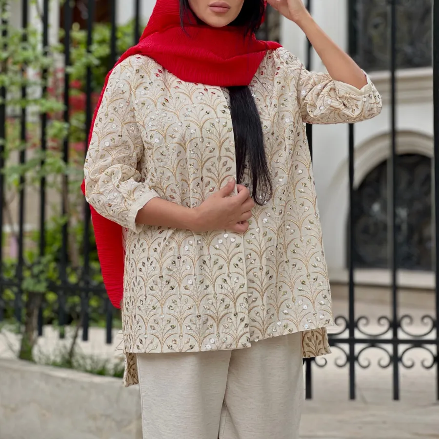 کت وشلوار سوزندوزی