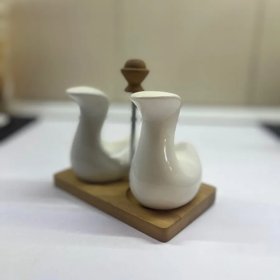 نمکدان سرامیکی زیره چوبی