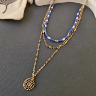 گردنبند اروپایی سه ردیفه